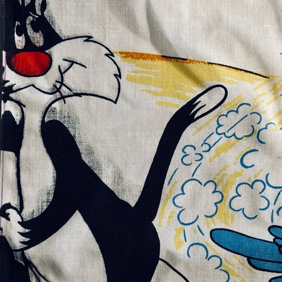 VTG 1977 Warner Bros. Inc Looney Tunes Flat Sheet Size: TWIN - Picture 6 of 6